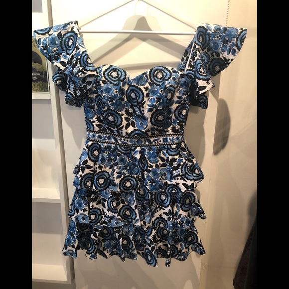 Caroline Constas embroidered offthe shoulder dress - Picture 5 of 5